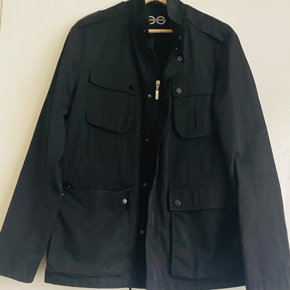 Emilio Guido Black Men's Coat size:50 (M) - Picture 3 of 4